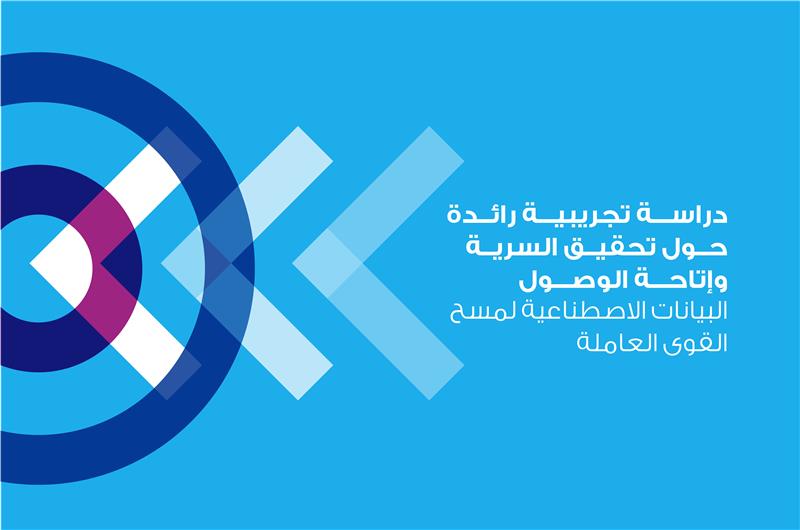 دراسة تجريبية رائدة حول تحقيق السرية وإتاحة الوصول - البيانات الاصطناعية لمسح القوى العاملة